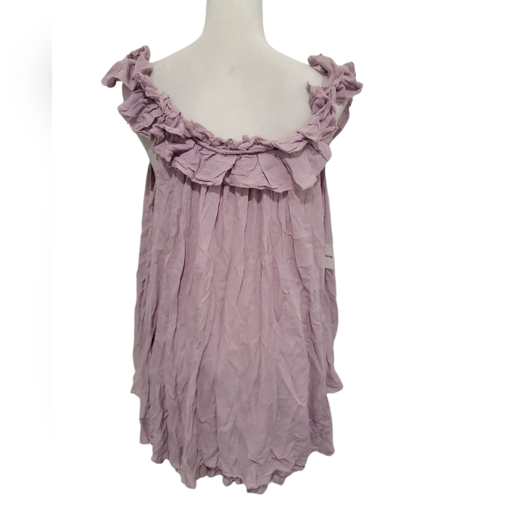 New With Tags! Free People Intimately Just For You Trapeze Mauve Mini Slip Dress - Picture 3 of 6